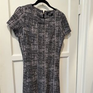 DKNY black and pink short dress